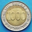 Монета Эквадора 1000 сукре 1997 год.