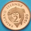 Монеты Фолклендские острова 1/2 пенни 1980 год. Пруф