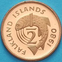 Фолклендские острова 1/2 пенни 1980 год. Пруф