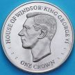 Монета Фолклендские острова 1 крона 2017 год. 100 лет Виндзорам, Георг VI.