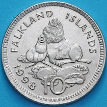 Фолклендские острова 10 пенсов 1998 год. Морские львы.