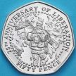 Монета Фолклендские острова 50 пенсов 2007 год. 25 лет Освобождению