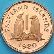 Монета Фолклендские острова 1 пенни 1980 год. Пруф