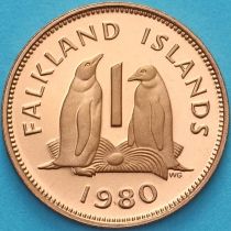 Фолклендские острова 1 пенни 1980 год. Пруф