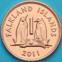Фолклендские острова 1 пенни 2011 год.
