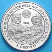 Монета Фолклендских островов 1 крона 2007 год. Экспедиция на южный полюс