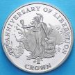 Монета Фолклендских островов 1 крона 2007 год.  25 лет независимости