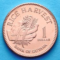 Гайана 1 доллар 2018 год.