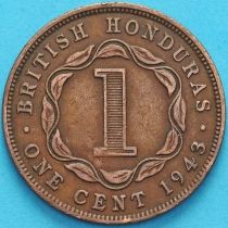 Гондурас Британский 1 цент 1943 год.