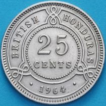 Гондурас Британский 25 центов 1964 год.
