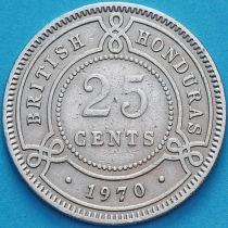 Гондурас Британский 25 центов 1970 год.