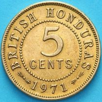 Гондурас Британский 5 центов 1971 год.