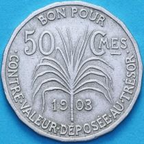 Гваделупа 50 сантим 1903 год. №2