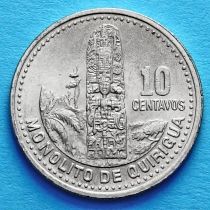 Гватемала 10 сентаво 1979-2008 год. Монолит Киригуа