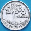 Монета Гватемала 5 сентаво 1955 год.