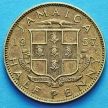 Монета Ямайки 1/2 пенни 1957 год.