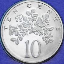 Ямайка 10 центов 1977 год. Пруф