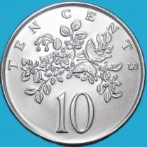 Ямайка 10 центов 1980 год. BU
