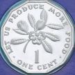 Монета Ямайка 1 цент 1977 год. Пруф