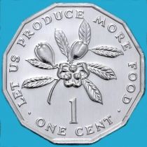 Ямайка 1 цент 1980 год. BU