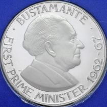 Ямайка 1 доллар 1976 год. Александр Бустаманте. Пруф