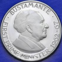 Ямайка 1 доллар 1977 год. Александр Бустаманте. Пруф