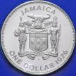 Монета Ямайка 1 доллар 1976 год. Александр Бустаманте. Пруф