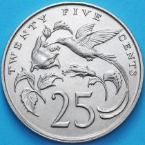 Ямайка 25 центов 1975 год.