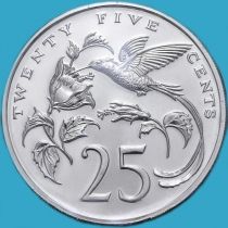 Ямайка 25 центов 1980 год. BU