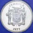 Монета Ямайка 25 центов 1977 год. Пруф