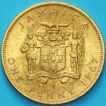Ямайка 1 пенни 1967 год. aUNC