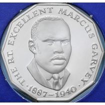 Ямайка 50 центов 1976 год. Маркус Гарви. Пруф