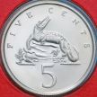 Монета Ямайка 5 центов 1975 год. BU