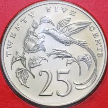 Ямайка 25 центов 1975 год. BU
