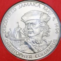 Ямайка 10 долларов 1975 год. Колумб. BU