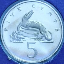 Ямайка 5 центов 1979 год. Пруф