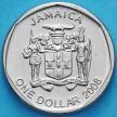 Монета Ямайки 1 доллар 2008 год.