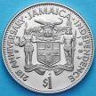 Монета Ямайки 1 доллар 1983 год. Юбилейная монета. 21 год независимости.