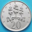 Монета Ямайка 20 центов 1988 год. 