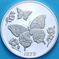 Ямайка 10 долларов 1979 год. Бабочка. Пруф