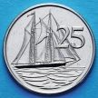 Монета Каймановы острова 25 центов 1990 год. Шхуна «Кирк Б»