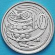 Монета Каймановы острова 10 центов 1987 год.