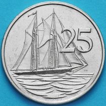 Каймановы о-ва 25 центов 1982 год