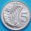 Монета Каймановы острова 5 центов 1990 год.