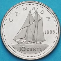 Канада 10 центов 1995 год. Пруф.