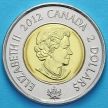Монета Канады 2 доллара 2012 год. Фрегат «Шеннон».