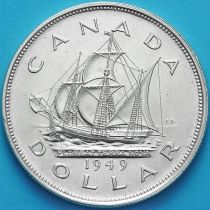 Канада 1 доллар 1949 год. Присоединение Ньюфаундленда. Серебро. №2