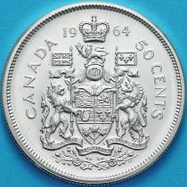 Канада 50 центов 1964 год. Серебро.