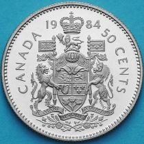 Канада 50 центов 1984 год. Пруф.