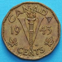 Канада 5 центов 1943 год.